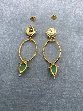 Alexis Bittar Large Gemstone Stud Earrings